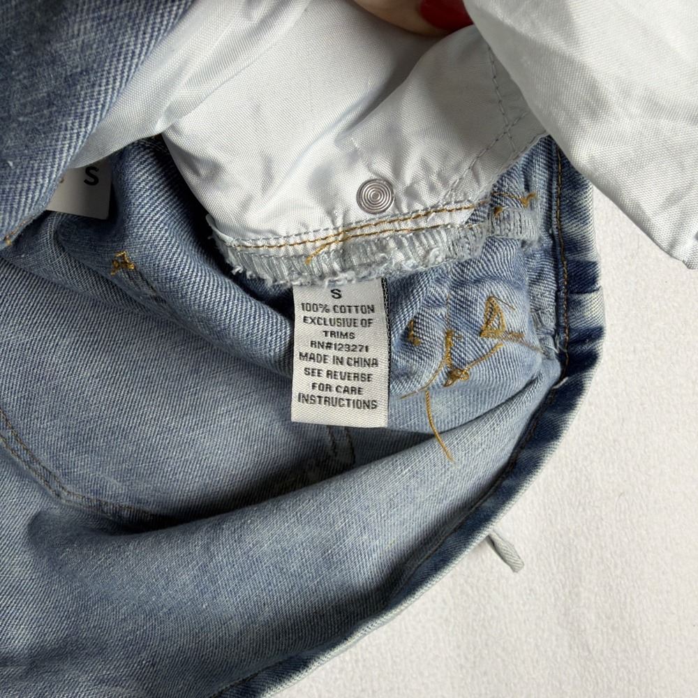 Orange Kiss Women's Denim Cargo Skirt Size Small Y2K - Picture 9 of 11